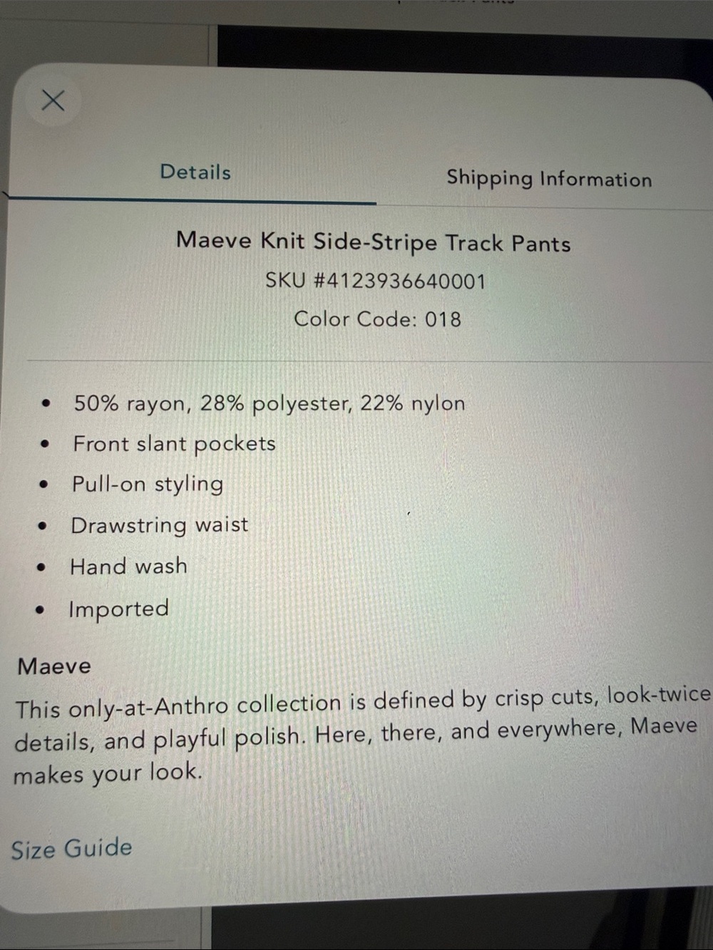 Maeveš¤š¤ Cream Wide-Leg Knit Drawstring Pants - Picture 5 of 9